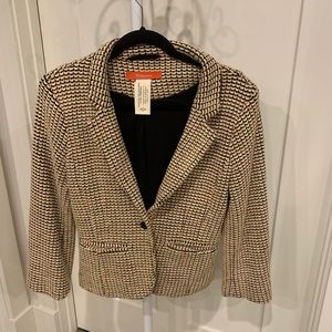 Multi Colored Black and Beige Blazer